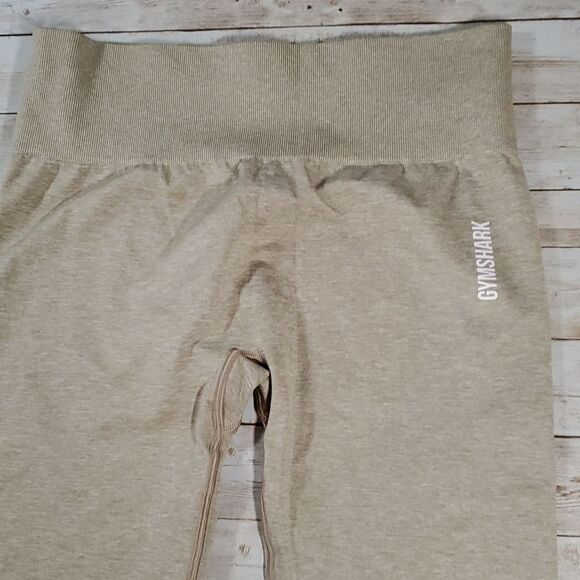 NEW NWT Gymshark Adapt Marl Seamless Leggings in Moss Grey/ Beige Sz Small - Picture 8 of 13
